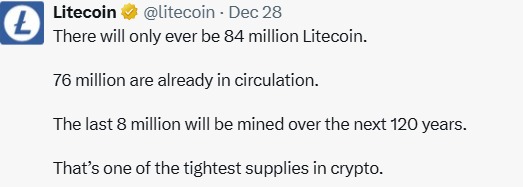 莱特币新闻：随着白银价格上涨至 80 美元，数字白银交易回归舞台